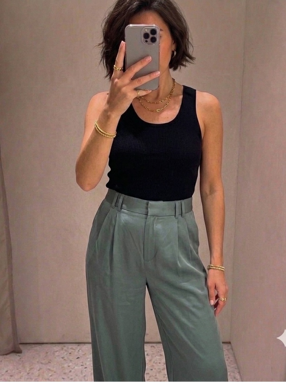 ZARA Tailored Wide Leg Pants